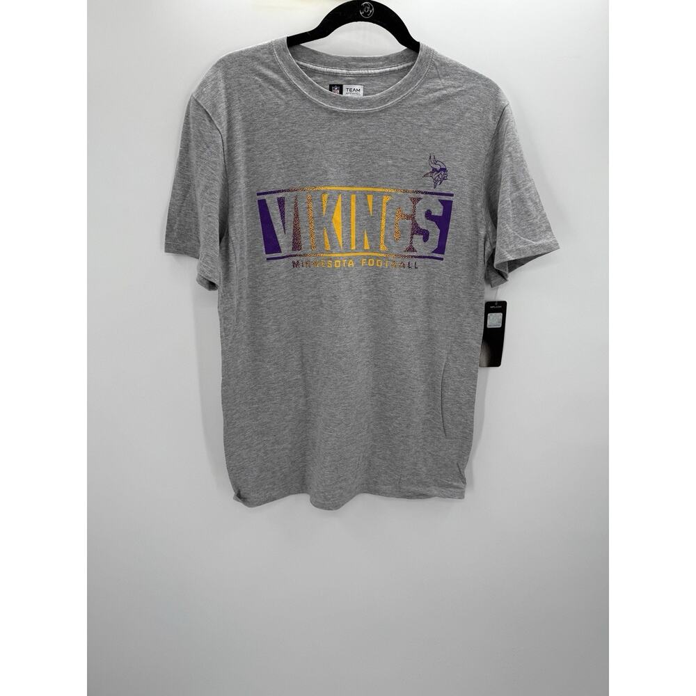 NFL Vikings Minnesota Football NFL T Shirt Grey Size Medium New